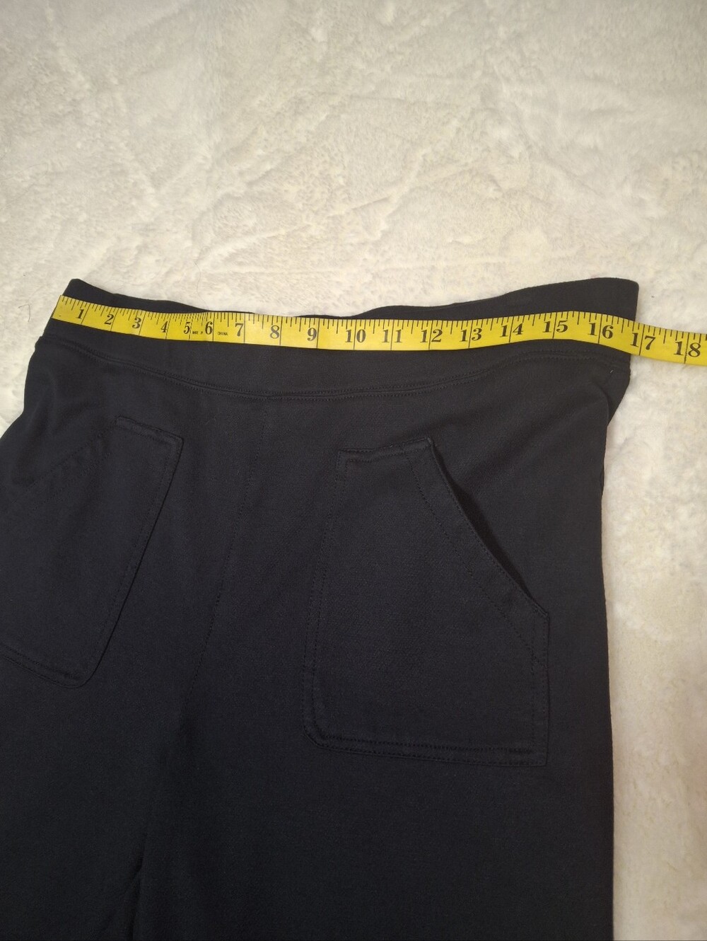 Maeve Anthropologie Eve Flare Pull-On Front Pockets Pants OB1430211 Black Large - Picture 11 of 16